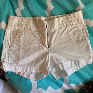 J. crew chino shorts white sz 0